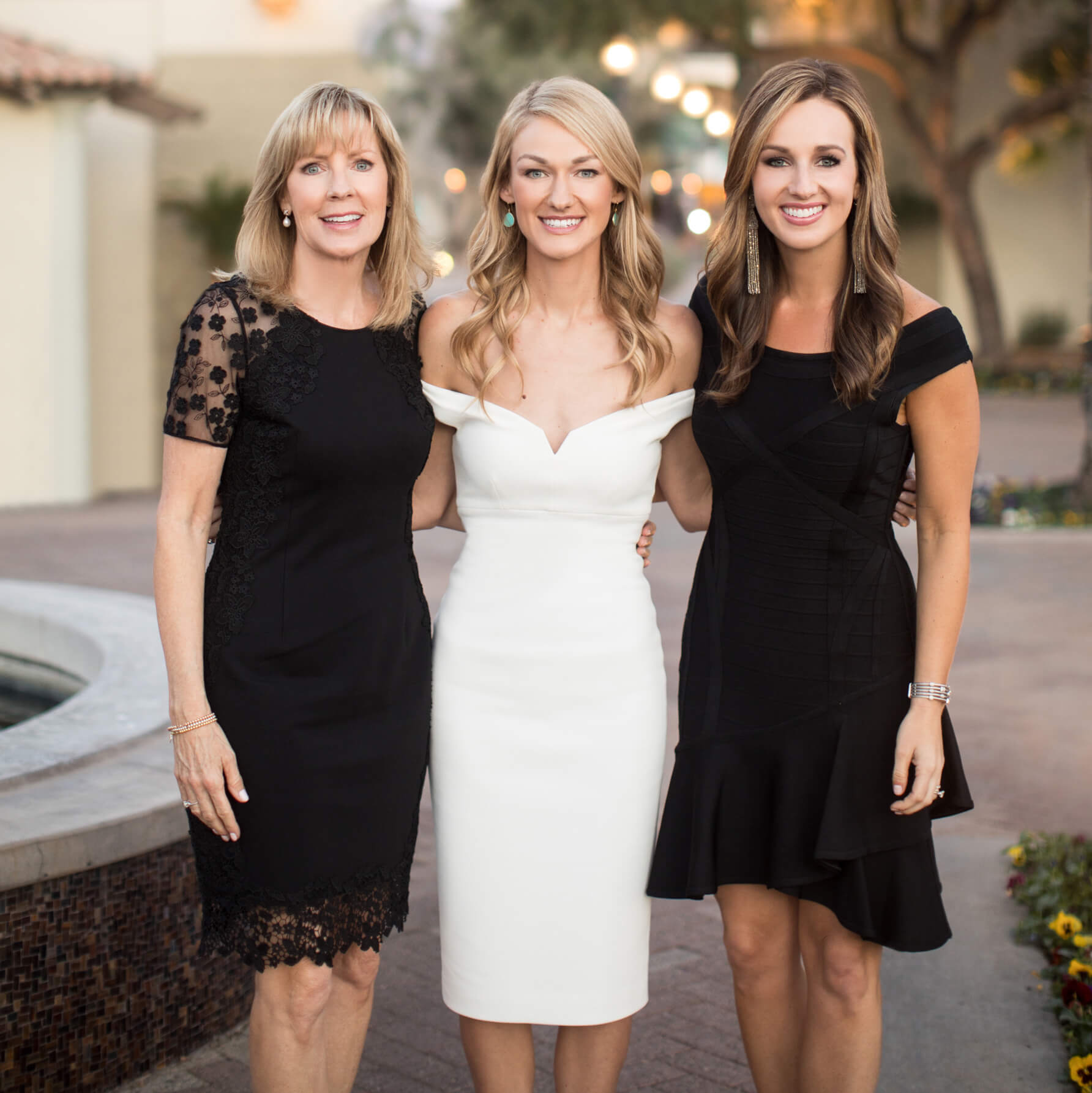 Bride and family members